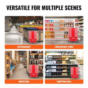 Set di 20 Cesti per la Spesa in Plastica Resistente da 21L, 42x30x21 cm, Cesto Portatile con Manico e Supporto, Cesto per la Spesa - Product Image 6