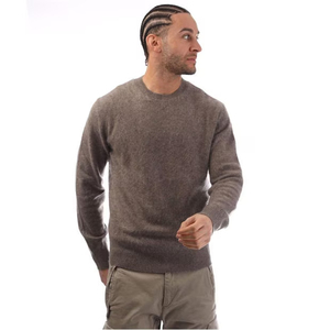 Sweat-shirt d'hiver personnalisé pour homme, 100 % coton, col montant, motif uni, style décontracté américain, en maille, avec capuche - Product Image 1
