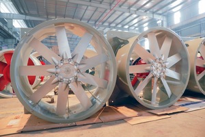 Ventilateur de toit à entraînement direct en acier inoxydable, fabrication directe Vietnam, APL-4-8D, pales en aluminium découpées au laser, prise en charge des commandes personnalisées - Product Image 4