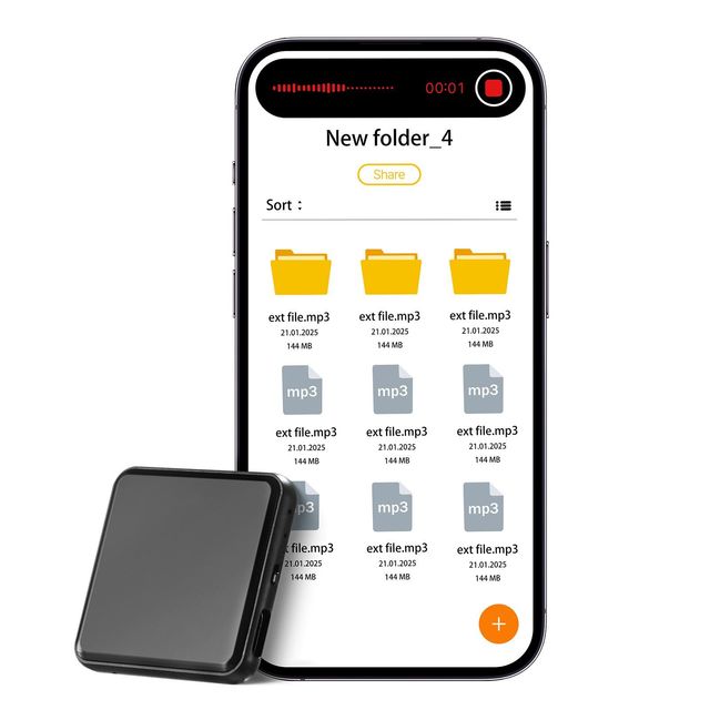 128GB Digital Voice Recorder with 8730 Hours Recording Storage and 100 Hours Battery Magnetic and Voice Activated Playback