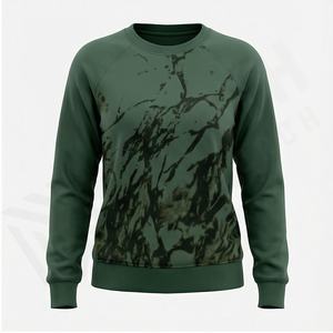 Sudadera de forro polar con media cremallera personalizada y bolsillo, sudadera de algodón de manga larga con hombros caídos, sudadera de algodón de marca al por mayor - Product Image 2