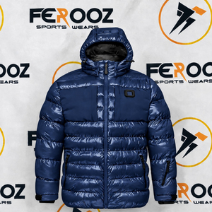 Abrigo Acolchado de Invierno para Hombre con Capucha, Cremallera Completa, Casual, Cálido, Manga Larga, Resistente al Viento - Product Image 2