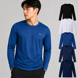 T-shirt à manches courtes pour homme, col rond, en jersey de soie glacée, extensible, séchage rapide, tricoté, coupe décontractée, taille standard, 200 grammes, imprimé lettres - Product Image 1