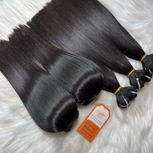 Extensiones de Cabello Humano Remy Virgen de Alta Calidad, con Cutícula Natural Alineada, Liso Extremo, Súper Doble Trama, Tejido a Máquina, Venta al por Mayor - Product Image 6