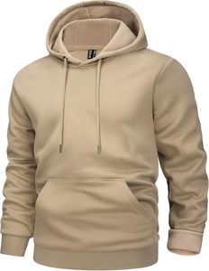 Sweat à capuche unisexe épais style streetwear, 100% coton molleton French Terry, coupe oversize, effet vieilli et délavé à l'acide, avec fermeture éclair - Product Image 6