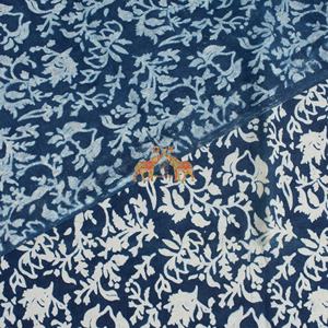 Última Colección de Tela Indigo 100% Algodón Indio para Mujer, Estampado Floral Natural, Ligera, Suave y Transpirable para Confección de Vestidos - Product Image 5