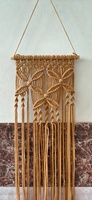 Nouvelles tentures murales en macramé tissées à la main, couleur naturelle, design traditionnel, décoration murale de Noël en coton pour la maison