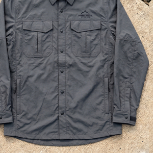 Chest Pocket Windbreaker Shirts 100% Nylon Waterproof Shirt Men's Button <b>Up</b> Rain Shirts Tops Mens Custom Wind Breaker Shirt Tops - Product Image 4
