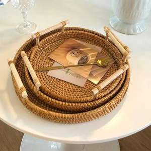 Premium Modern Handmade Rattan Storage <b>Baskets</b> Durable Furniture Decor Made in Vietnam - Product Image 4