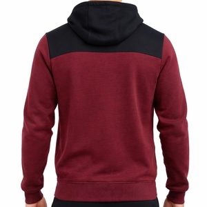 Sweat à capuche zippé intégral bicolore pour homme avec broderie 3D, personnalisable OEM, coupe oversize, décontracté, vente en gros - Product Image 2