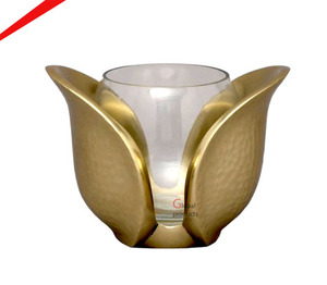 Candelabro Decorativo de Metal Dorado Premium 2026 para Uso en Ramadán y Decoración de Interiores, Centro de Mesa para Bodas - Product Image 1