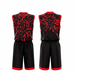 Ensemble d'uniformes de basketball personnalisés avec logo, sublimation intégrale, fournisseur de vêtements de sport en polyester respirant et à séchage rapide pour hommes et femmes - Product Image 5