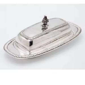 Support à beurre en métal avec couvercle, pour la cuisine ou la table de petit-déjeuner - Product Image 4