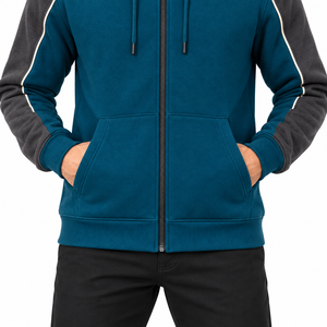 Unisex 100% Cotton <b>Sherpa</b> Fluffy <b>Fleece</b> Heavyweight 430g Fabric Customized Colors Logo Zip-up Hoodies High Quality Breathable - Product Image 5