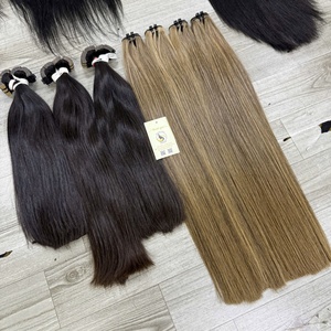 ผมแท้เวียดนามคุณภาพสูง แบบตรงธรรมชาติ สีน้ำตาล มัดเป็นช่อ แบบ Double Drawn ต่อผมและวิกผมด้วยเครื่องจักร - Product Image 1