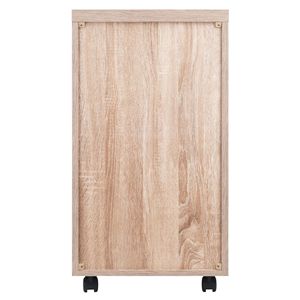 Kenner ripiano aperto a 3 cassetti in legno di recupero e eleganti cassetti portaoggetti bianchi - Product Image 5