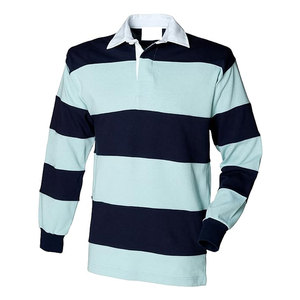 Maillot de rugby à manches longues de haute qualité, respirant, personnalisable, avec rayures cousues sur la première ligne, style unique - Product Image 6