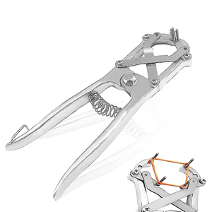 DENTRIC IMPLANTS DI-CF-03 Professional Stainless Steel Animal Elastrator Castrating Pliers Rubber <b>Ring</b> Applicator for Horse Bull - Product Image 3