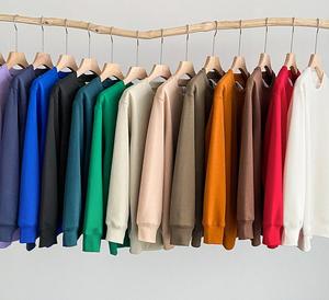 Unisex 400gsm Fleece Cotton Polyester Crewneck Sweatshirts Custom Men's Hoodies & <b>Pullover</b> <b>Jumpers</b> - Product Image 1