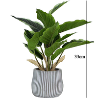 Plante artificielle de bonsaï réaliste résistante aux UV, en matériau TPE, pour la décoration de table intérieure