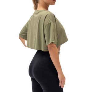 Débardeurs pour femmes respirants et très vendus, vêtements de sport tricotés, écologiques, vente en gros, vêtements d'été, t-shirts pour filles 2026 - Product Image 5