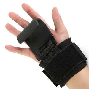 Ganchos de Levantamiento de Pesas Personalizados, Resistentes, para Peso Muerto, Dominadas, Remadas, Antidesgarro, con Correa de Neopreno Suave Antideslizante, Agarres para Manos y Protección para Palmas - Product Image 1