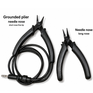 Lot de 2 pinces à bijoux permanentes, outils de précision à bec court, à bec fin et à bec long, fabrication OEM - Product Image 1