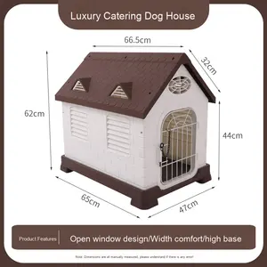 <span class=keywords><strong>2026</strong></span> Hot Sell Aangepaste Kleur OEM Verwijderbare Hondenhok Buiten Waterdicht en Winterwarm Plastic Huisdierhuis Regenbestendig voor Hondenkennel - Product Image 6