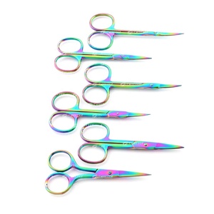 Mini japonais en acier inoxydable cils sourcils coupe ciseaux broderie maquillage ciseaux disponibles toutes les couleurs beauté en vrac - Product Image 3