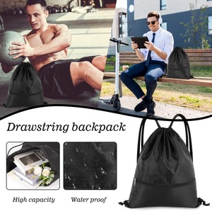 Bolsa Deportiva Impermeable de Nailon con Cordón para Hombres y Mujeres, para Fútbol, Baloncesto, Fitness al Aire Libre, con Asa de Hombro - Product Image 3