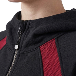 Haut à capuche court pour femme, coupe ample, à manches longues, avec quart de zip, pour l'hiver, vente en gros - Product Image 5