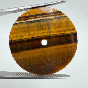 หน้าปัดนาฬิกาพร้อมกลไก NH35 ประดับด้วยหินไทเกอร์อายธรรมชาติ สีน้ำตาล/ดำ ขนาด 31.5 มม. หนา 1 มม. ดีไซน์คลาสสิก สวยงาม เหมาะสำหรับการประกอบนาฬิกา - Product Image 1