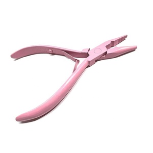Pinzas para Extensiones de Cabello con Microeslabones Color Rosa Bebé, Herramienta de Acero Inoxidable de Alta Resistencia para Extensiones de Cabello - Product Image 2