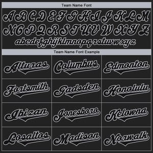 Anti-Bacterial Top Quality OMMiZ <b>women</b> Custom Black Black-Gray Authentic Baseball Jersey (55) - Product Image 3