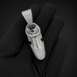 Pendentif Chaussure de Basketball de Luxe en Argent Sterling 925 avec Diamant de Laboratoire, Collier Hip Hop, Bijou - Product Image 5