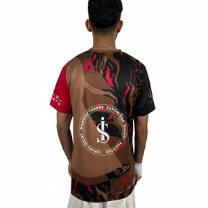 Nueva camiseta de sublimación 100% algodón para hombre, servicio OEM, camiseta estampada por sublimación a precio económico. - Product Image 3