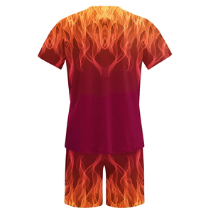 Crea tu diseño con camisetas de jersey sublimadas y conjuntos de pantalones cortos de secado rápido y transpirables, conjuntos de 2 piezas para unisex. - Product Image 2
