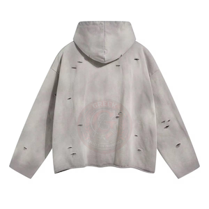 Sudadera con Capucha de Felpa Lavada al Ácido para Mujer, de Algodón Premium, Oversize, con Corte Relajado para Uso Casual y a la Moda - Product Image 6