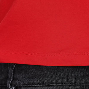 T-shirt court décontracté d'été pour femme, respirant, avec logo personnalisé, en maille 100 % coton écologique, vente en gros, haute qualité, best-seller - Product Image 5