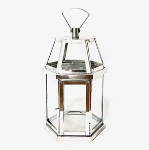 Hanging Decorative Stainless Steel & Glass <b>Lantern</b> Hanging Designer Attractive Look Metal Handmade Lighting Votive <b>Lanterns</b> - Product Image 5