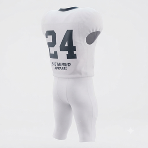 Ensemble de maillots de football américain personnalisés OEM/ODM en gros, sublimés, pour équipes, jeunes, collégiens, entraînement, uni - Product Image 5