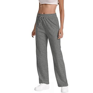 Pantalones Deportivos Casuales de Verano para Mujer, Corte Recto Regular, Estilo Vintage, Cintura Ajustable, 100% Algodón, Resistentes al Viento, Ecológicos, de Secado Rápido - Product Image 4