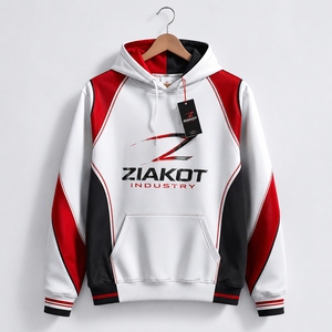 Wholesale Direct Pakistan Ziakot Industry Custom Stitched Navy <b>Red</b>-White Christmas 3D Sports Pullover Sweatshirt <b>Hoodie</b> - Product Image 3