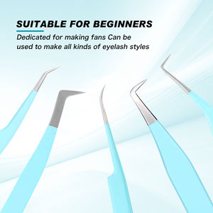 Pince à épiler professionnelle Kaamir Instruments en acier inoxydable anti-magnétique à pointe lisse pour application des sourcils – Outil de salon de haute qualité - Product Image 3