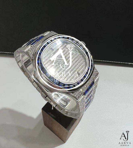Reloj de Vestir de Lujo para Hombre, Mecánico Automático, de Acero Inoxidable con Moissanita, Movimiento ETA, Cierre Oculto con Botón, Esfera de Cristal de 41 mm - Product Image 1