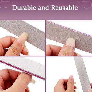 Lima de Uñas de Doble Cara para Uñas Naturales y Acrílicas, Lima de Uñas Resistente para Uso en Salón y en Casa - Product Image 4