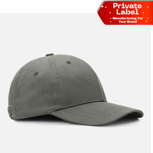 Gorra de béisbol estilo Dad Hat de sarga chino de alto gramaje, con aspecto estructurado, suave, teñida con pigmento, vintage y retro desgastada - Product Image 1