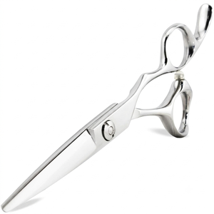 NYBL-55 5.5inch Straight <b>Left</b>-<b>handed</b> <b>Scissors</b> JAPAN 440C Sharp 58-59HRC Hardness Stainless Steel Handle Barber Shears Hair 28 - Product Image 1