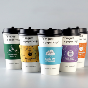 Manchon en papier kraft pour gobelets, fabriqué au Vietnam, avec logo personnalisé, écologique, compatible micro-ondes, pour gobelets à café, thé et autres boissons - Product Image 4