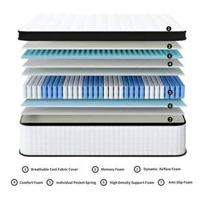 Certipur-US <b>Memory</b> <b>Foam</b> Hybrid <b>Mattress</b> <b>King</b> Size 12 Inch Medium Plush Individual Pocket Spring with CertiPUR-US Certification - Product Image 5